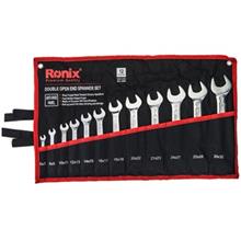 مجموعه 12تایی آچار تخت رونیکس مدل RH-2202 Ronix RH-2202 12Pcs Double Open Ended Wrench Set